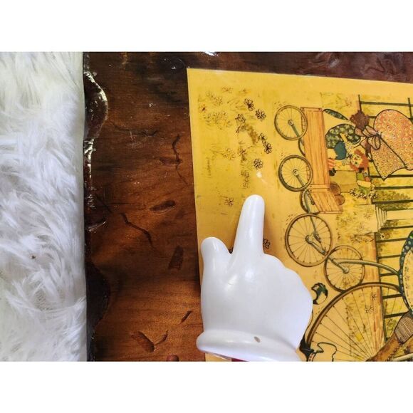 Holly Hobbie Decoupage Wooden Wall Plaque Decor - Picture 5 of 6